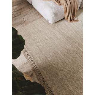 Benuta Tapis de laine Shilan Beige  