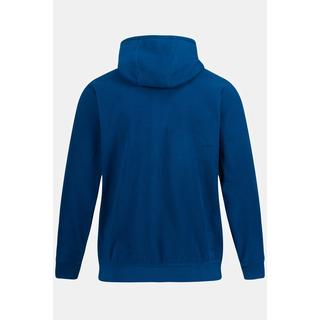 JP1880  Fleece-Hoodiejacke, Kapuze, Zipper, Kängurutasche 