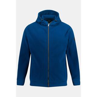 JP1880  Fleece-Hoodiejacke, Kapuze, Zipper, Kängurutasche 