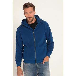 JP1880  Fleece-Hoodiejacke, Kapuze, Zipper, Kängurutasche 