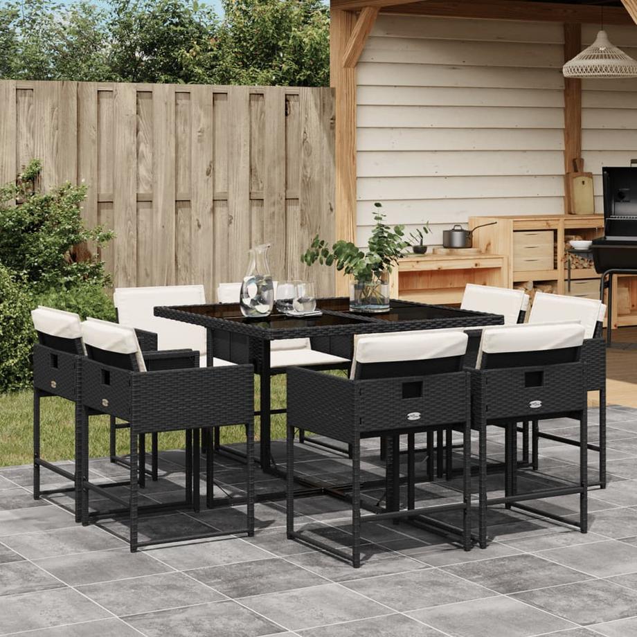 VidaXL set da pranzo da giardino Polirattan  