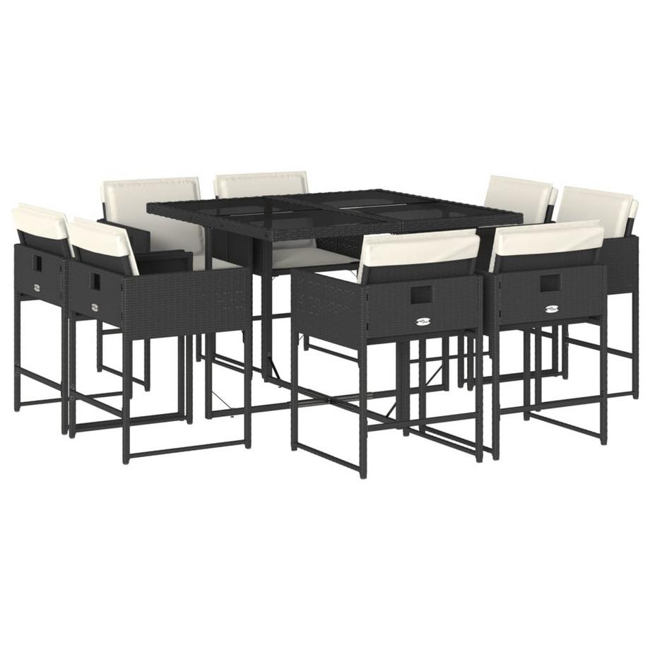 set da pranzo da giardino Polirattan