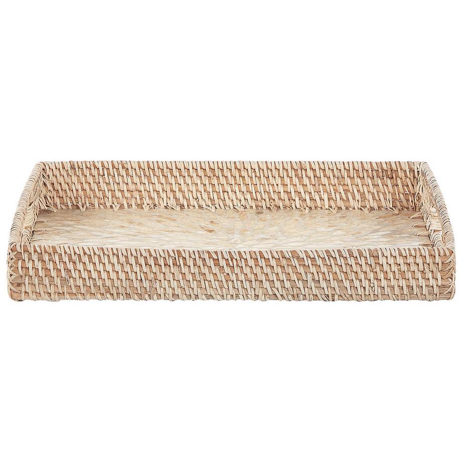 Beliani  Tablett aus Rattan Boho NDEBELE 