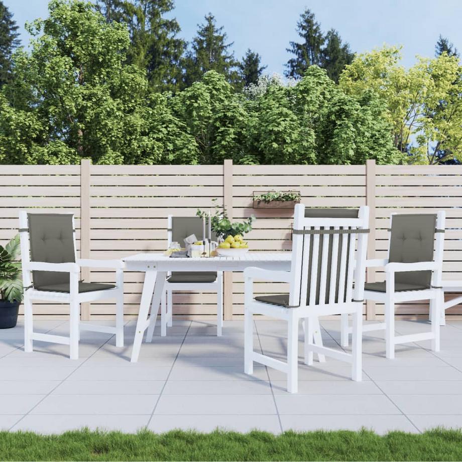 VidaXL Coussin de chaise à dossier bas tissu  