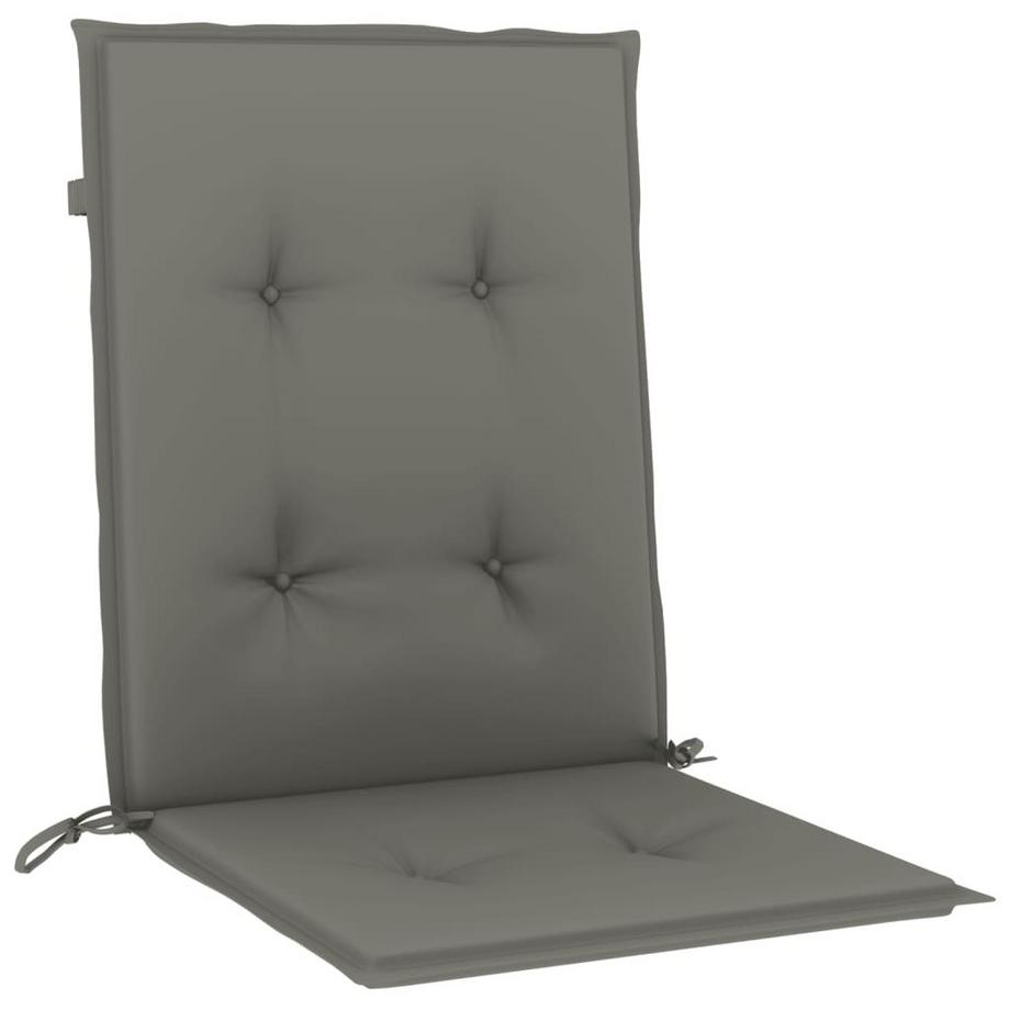 VidaXL Coussin de chaise à dossier bas tissu  