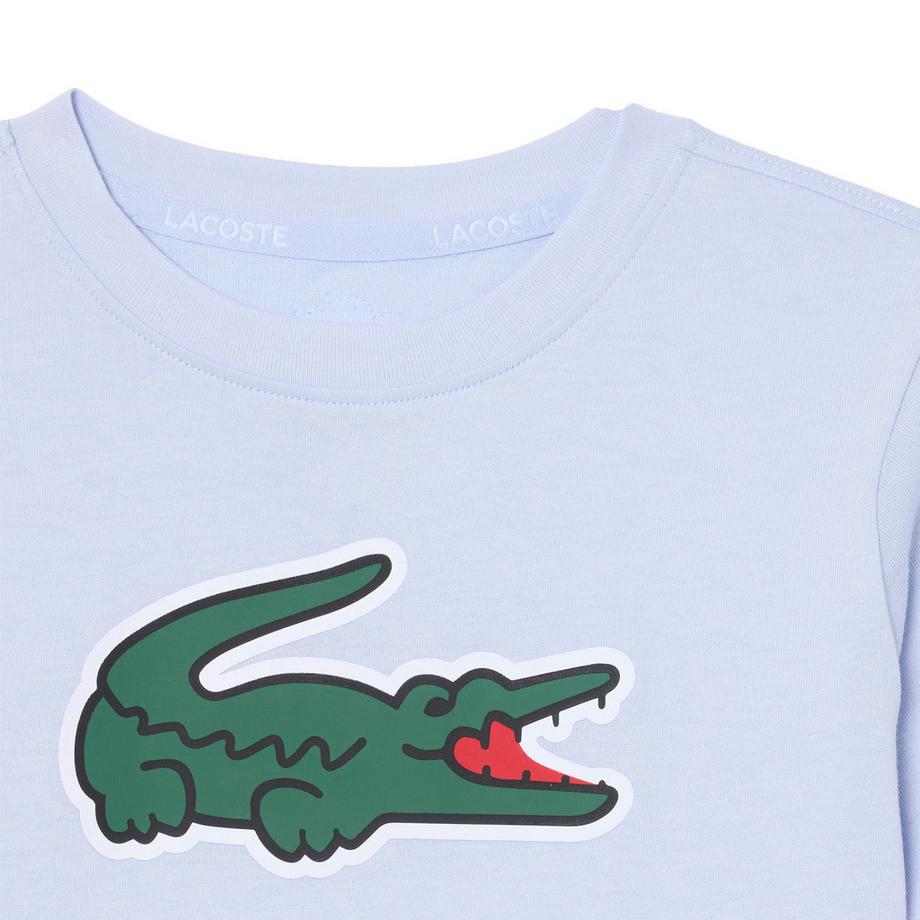 LACOSTE  Maglietta Grande Logo Misto Cotone 
