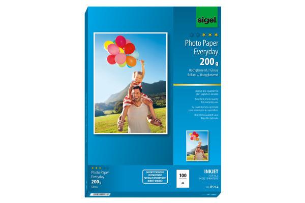 Sigel SIGEL InkJet Photo Paper Everyday A4 IP712 200g glossy 100 Blatt  