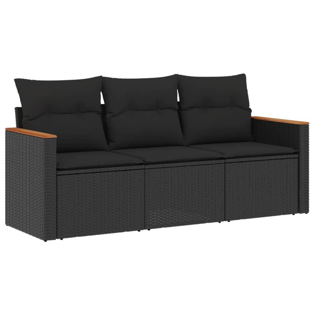 VidaXL set divano da giardino Polirattan  