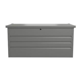 Vente-unique Coffre de rangement de jardin en acier galvanisé gris - 400L - TOMASO  