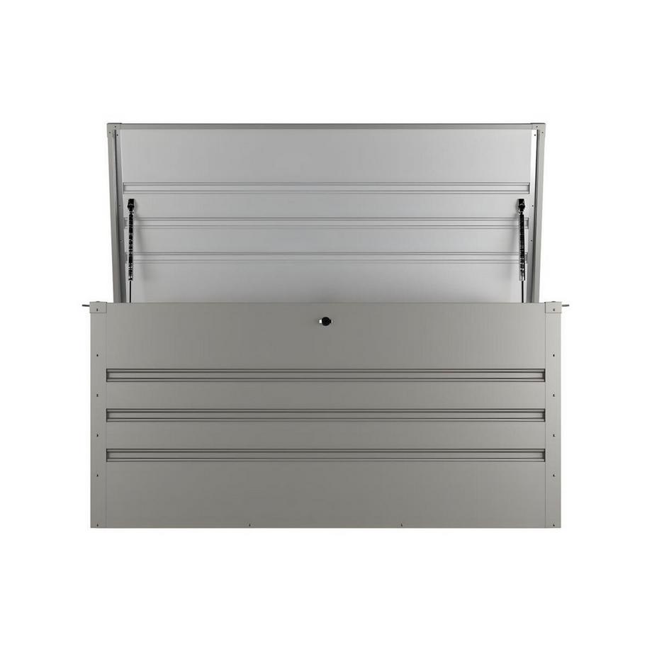 Vente-unique Garten-Aufbewahrungsbox - Stahl - Volumen 400L - Grau - TOMASO  