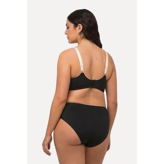 Ulla Popken Reggiseno con ferretto Pizzo floreale Forma a conchiglia Perla  