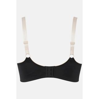 Ulla Popken Reggiseno con ferretto Pizzo floreale Forma a conchiglia Perla  