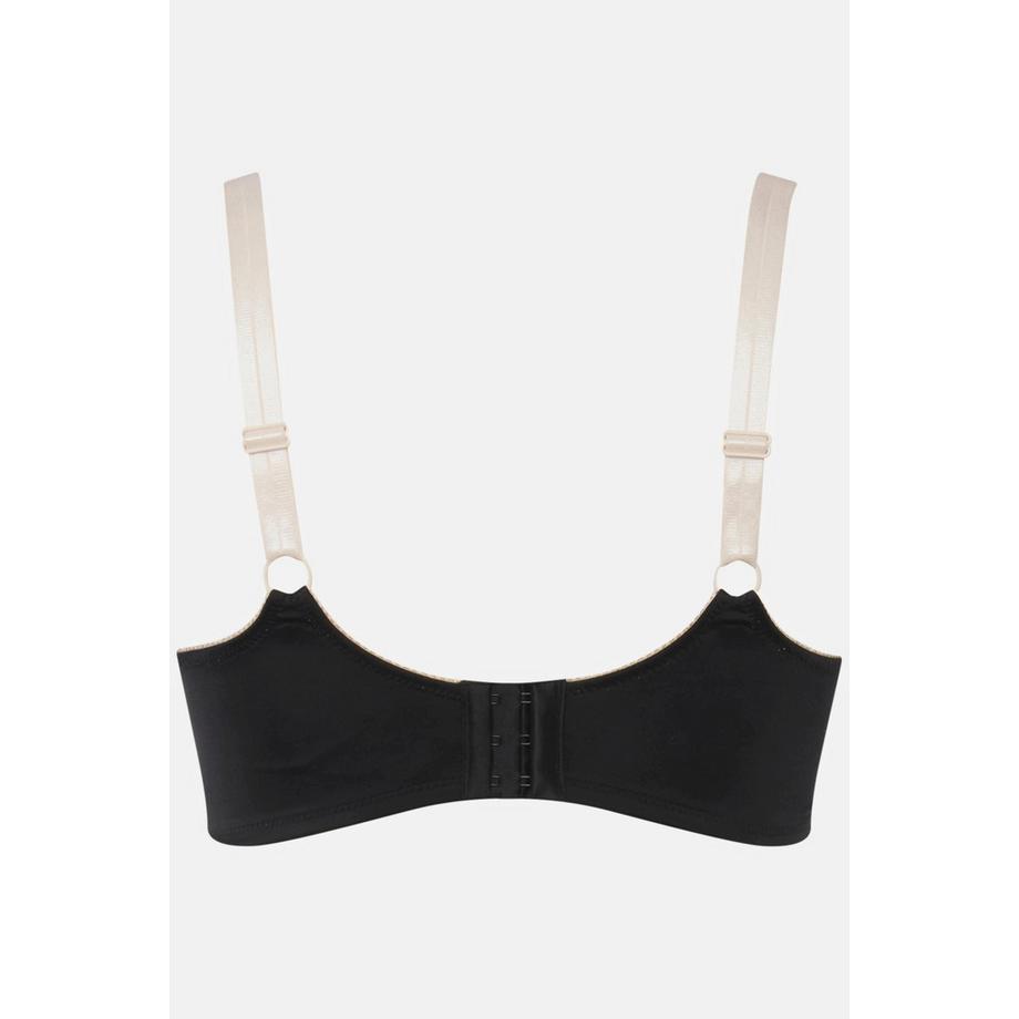 Ulla Popken Bügel-BH Blütenspitze Muschelform Perle  