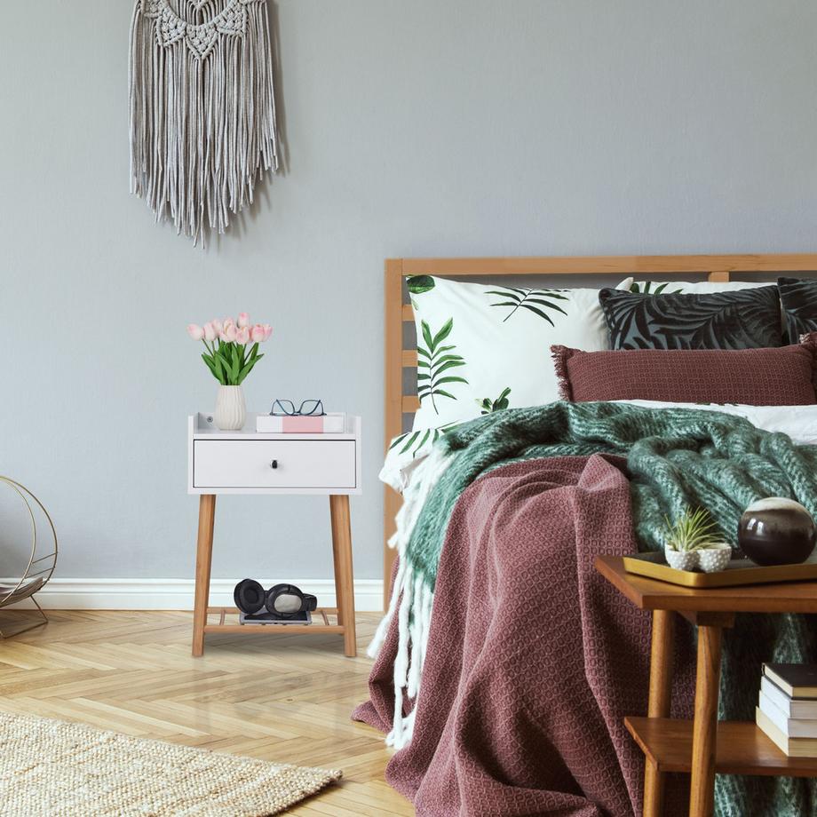 Northix Comodino con cassetto  