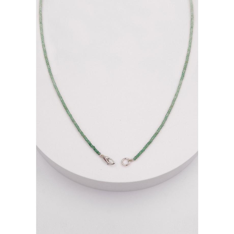 MUAU Schmuck  Collier Weissgold 750 Süsswasserperle 10-11mm Chalcedon 