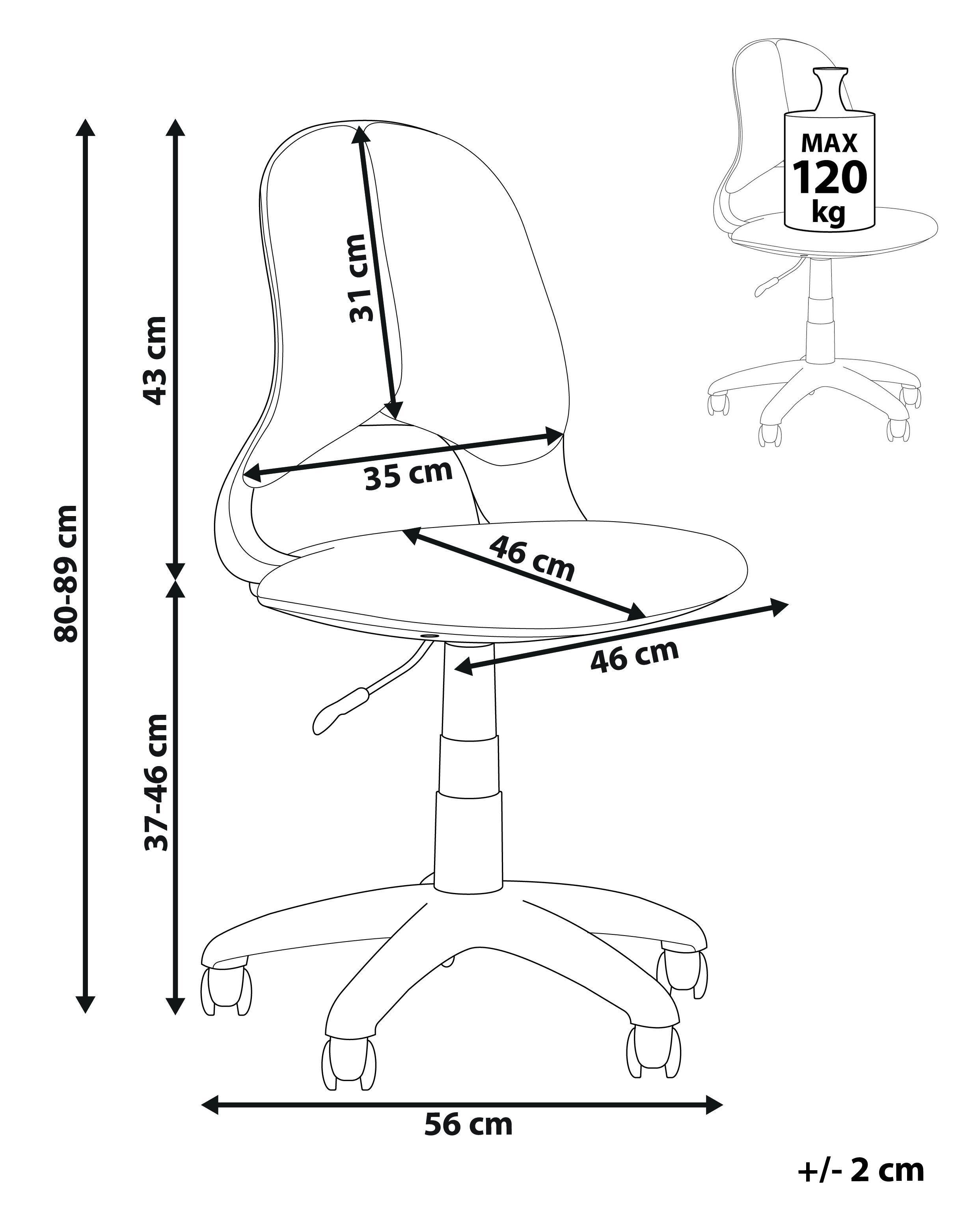 Beliani Chaise de bureau en Polyester Moderne MARGUERITE  