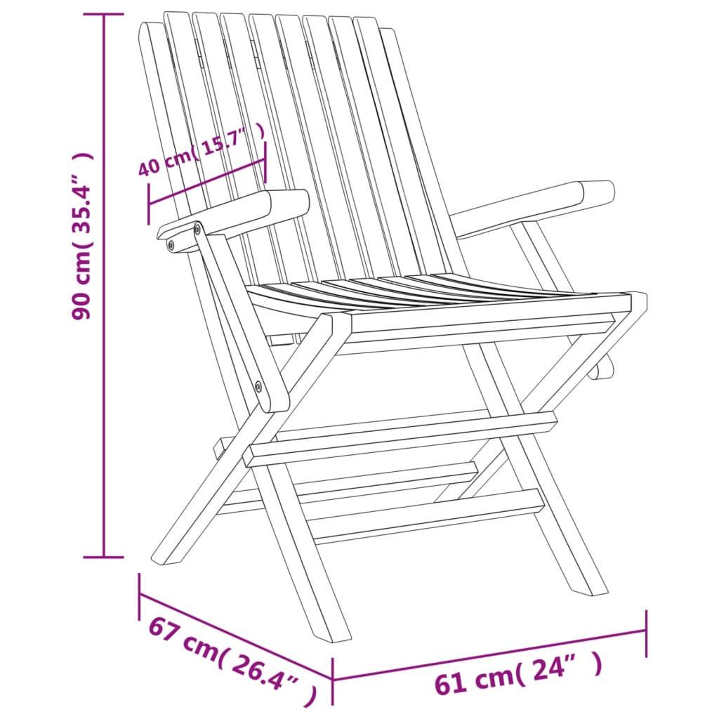 VidaXL Ensemble de salle à manger de jardin bois  