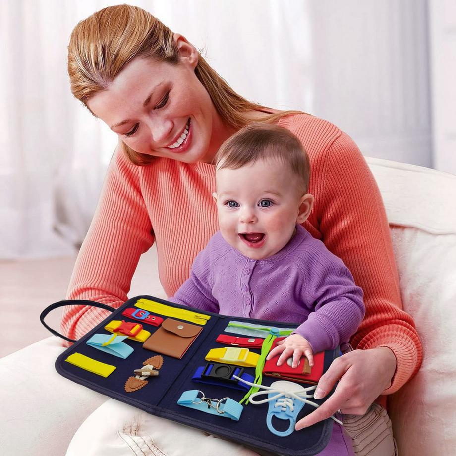 Activity-board  Aktivitätsboard Spielzeug, Beschäftigtes Brett für Kinder, Kleinkinder Motor Skills Board lernen 