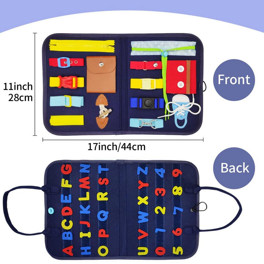 Activity-board  Aktivitätsboard Spielzeug, Beschäftigtes Brett für Kinder, Kleinkinder Motor Skills Board lernen 