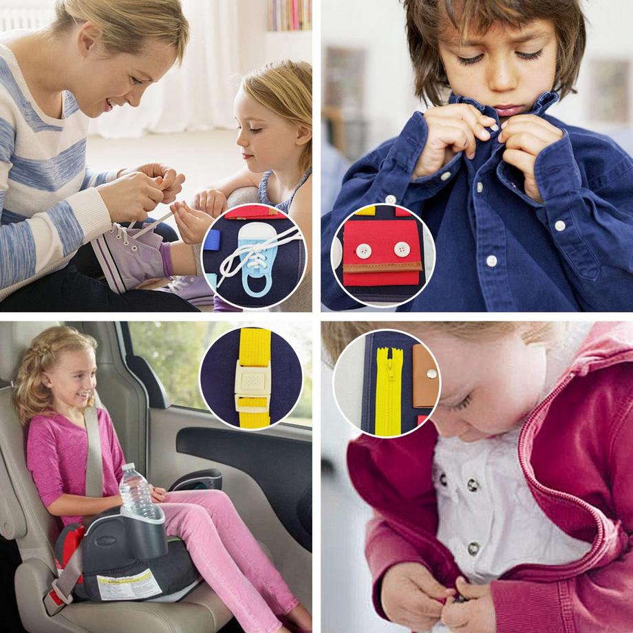 Activity-board  Aktivitätsboard Spielzeug, Beschäftigtes Brett für Kinder, Kleinkinder Motor Skills Board lernen 