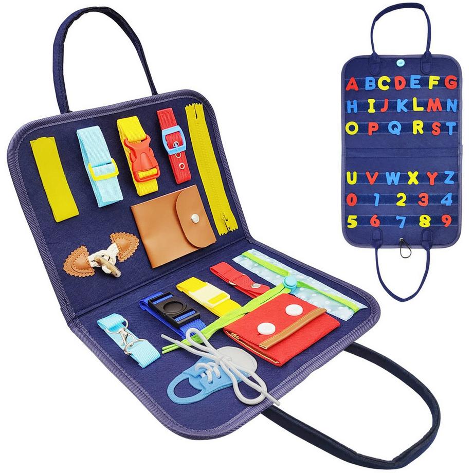 Aktivitätsboard Spielzeug, Beschäftigtes Brett für Kinder, Kleinkinder Motor Skills Board lernen