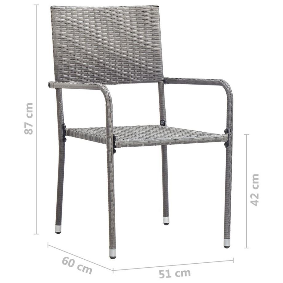 VidaXL Garten essstuhl poly-rattan  