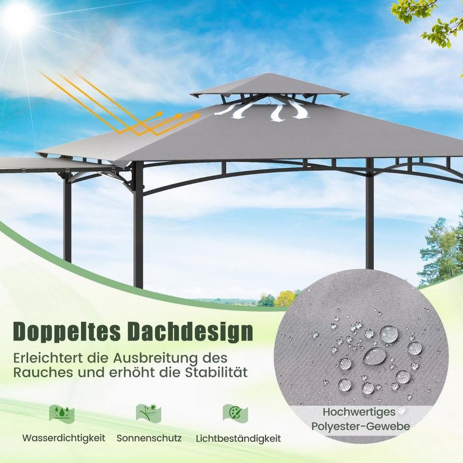 Northix Grillpavillon Mit Doppeldach  