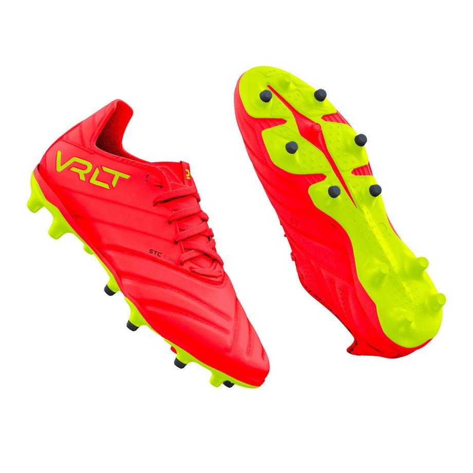 KIPSTA Viralto II FG Acid Red Scarpe da Calcio in Pelle  