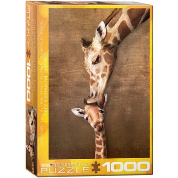 Eurographics Casse-tête Girafe Baiser de la Mère - 1000 pièces