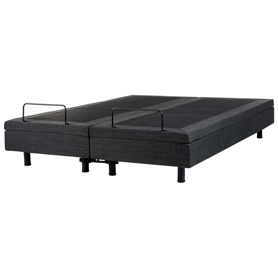 Beliani Lit réglable sans tête de lit en Tissu Moderne DUKE  