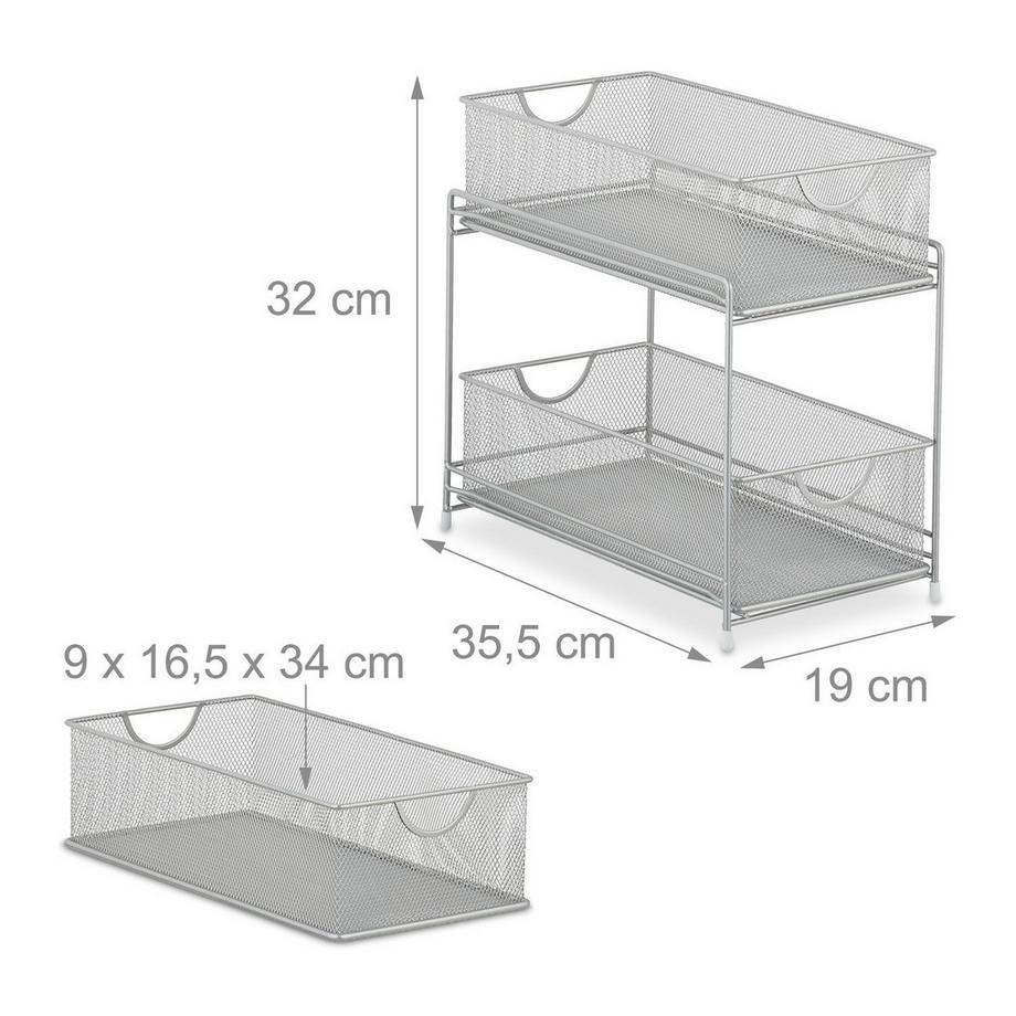 B2X Küchenorganisation mit 2 ausziehbaren Körben  
