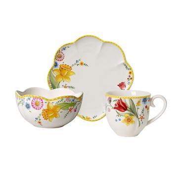 Set da colazione, fiori, 6 pz, 2 pers Spring Awakening