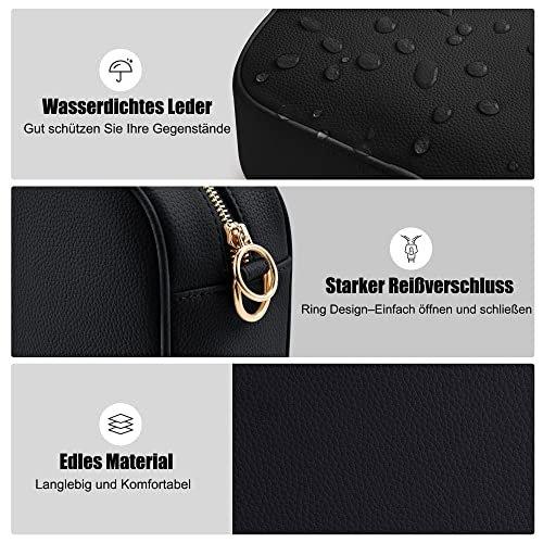 Only-bags.store Stilvolle Vegan Leder Umhängetasche mit 2 verstellbaren Riemen  