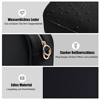 Only-bags.store Stilvolle Vegan Leder Umhängetasche mit 2 verstellbaren Riemen  