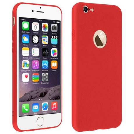 Avizar  Coque Soft Touch Rouge iPhone 6/6s 