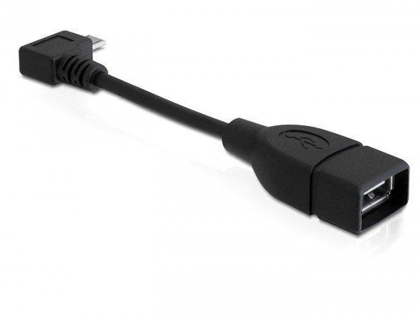 DeLock  83104 USB Kabel 0,11 m USB 2.0 Micro-USB B USB A Schwarz 