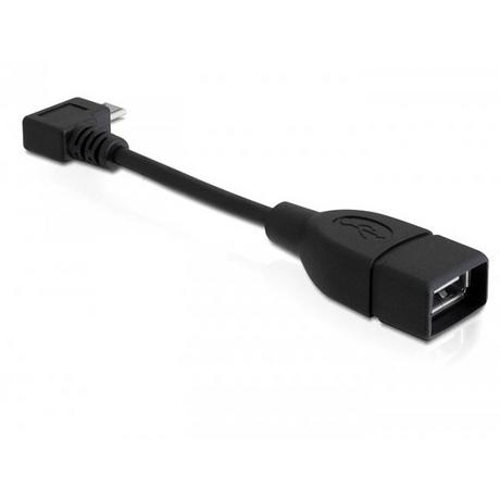 DeLock  83104 USB Kabel 0,11 m USB 2.0 Micro-USB B USB A Schwarz 