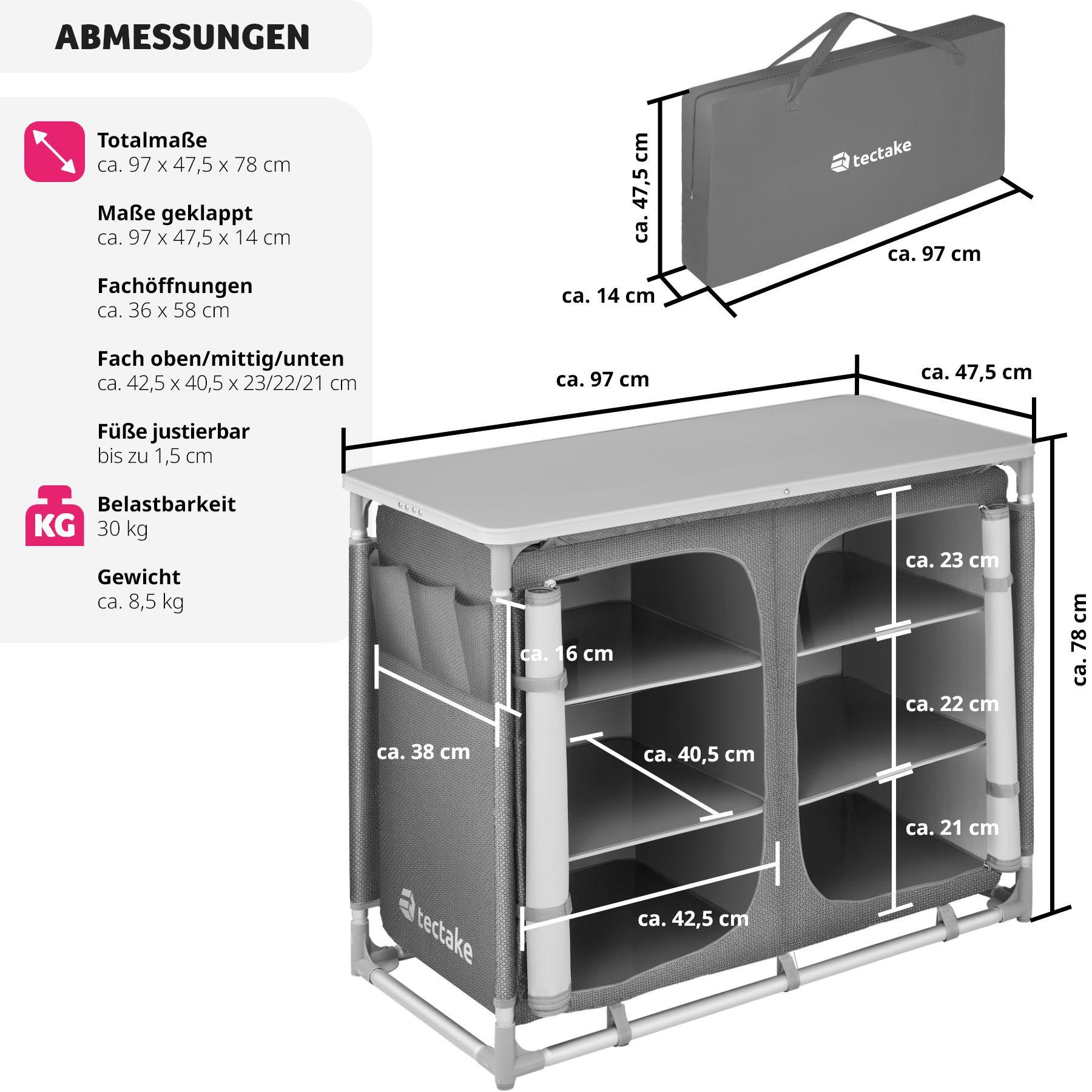 Tectake  Cuisine de camping 