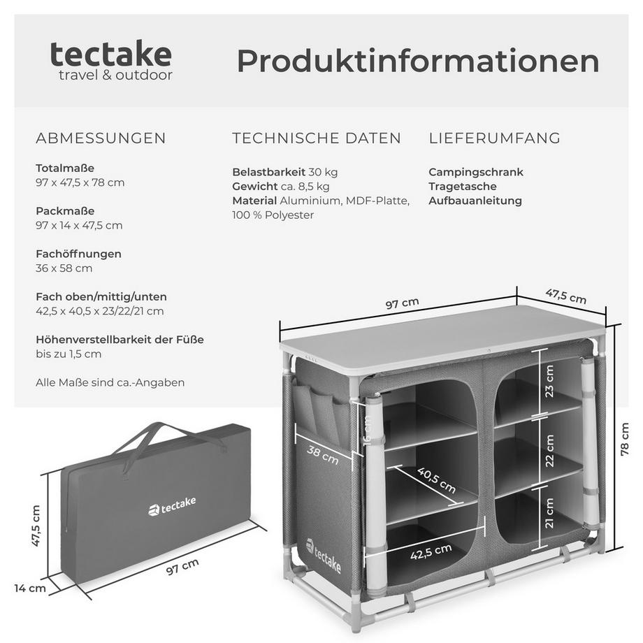 Tectake  Campingküche 