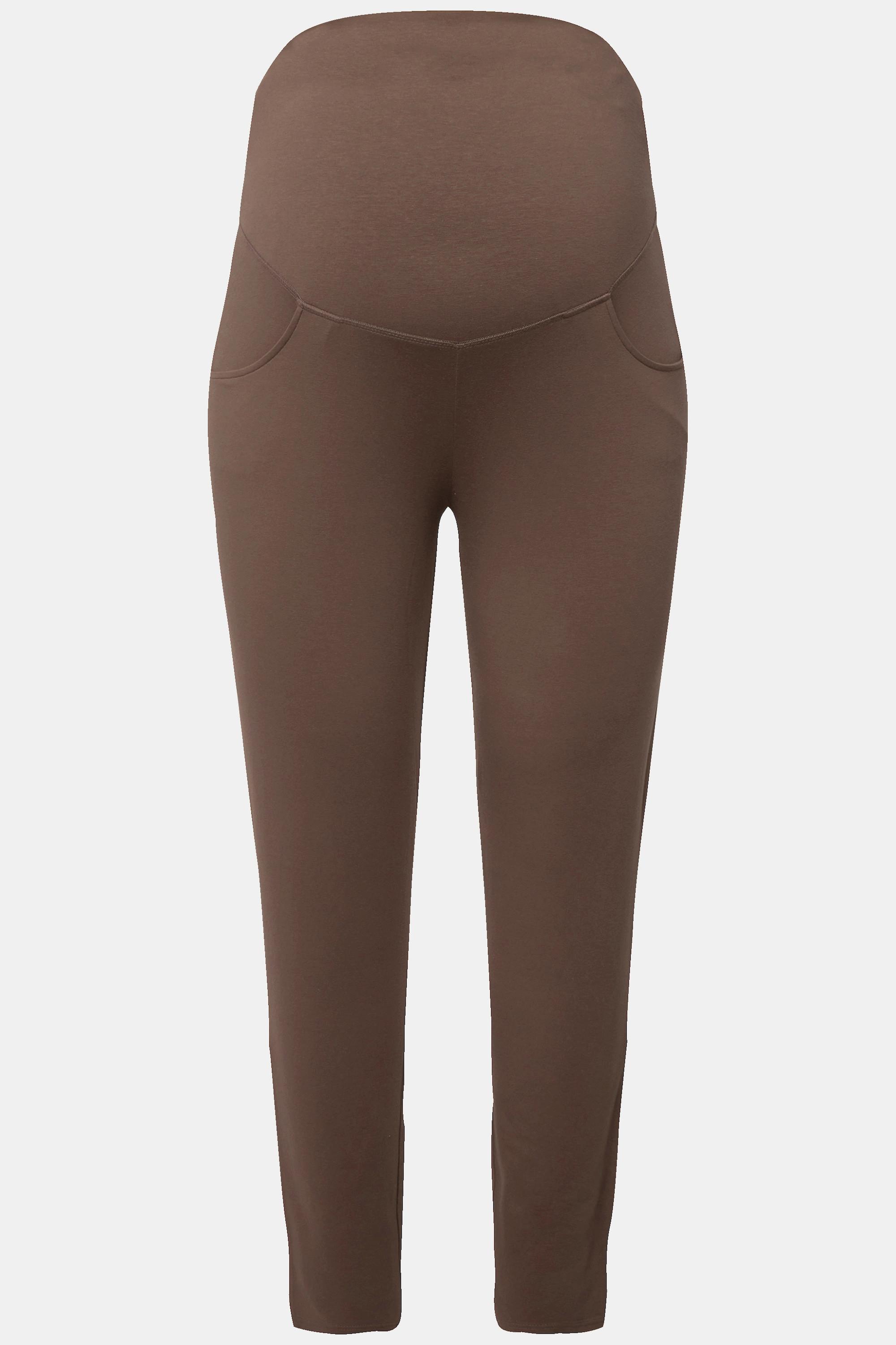 Ulla Popken  Leggings Bellieva in cotone biologico GOTS con taglio aderente e alta fascia elastica 