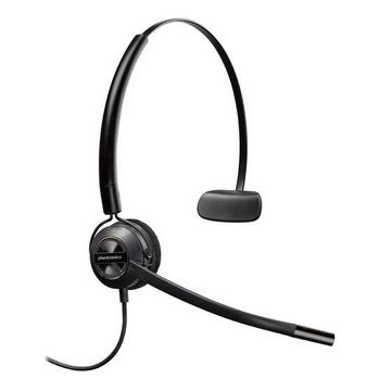 POLY EncorePro HW540 Kopfhörer Kabelgebunden Ohrbügel, Kopfband, Nackenband BüroCallcenter Schwarz