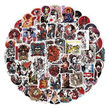 Packung Aufkleber - Geisha