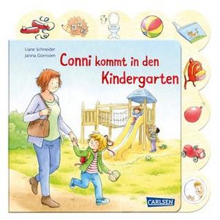 Conni-Pappbilderbuch: Conni kommt in den Kindergarten Schneider, Liane; Görrissen, Janina (Illustrationen) Gebundene Ausgabe 