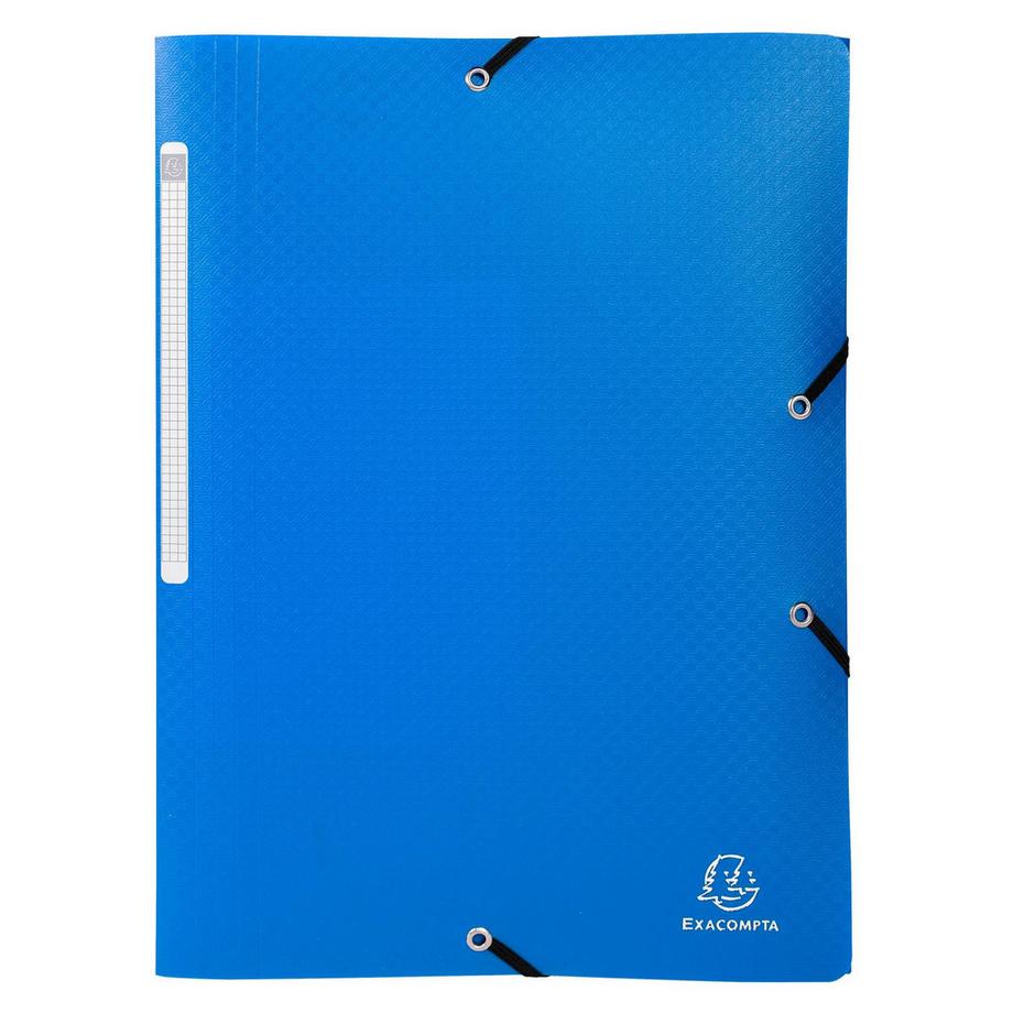 Exacompta Chemise à élastiques 3 rabats PP OPAK - A4 - x 25  