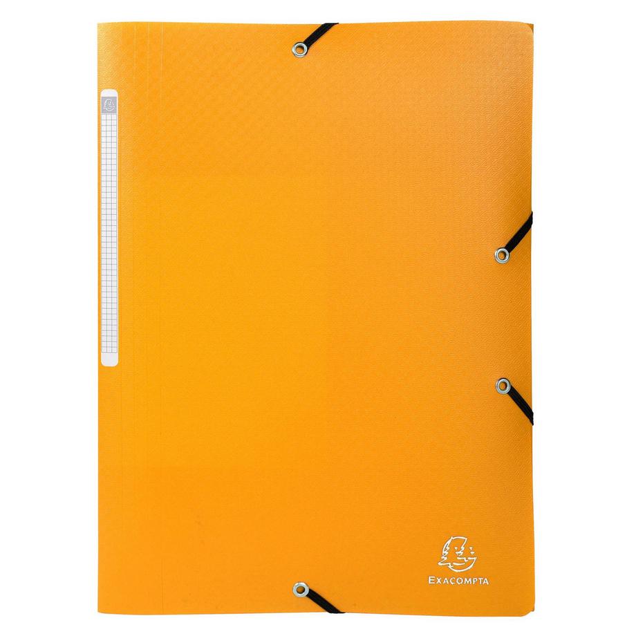 Exacompta Chemise à élastiques 3 rabats PP OPAK - A4 - x 25  