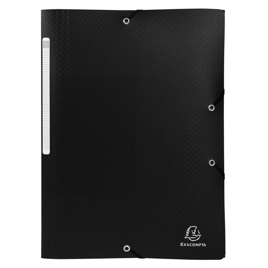Exacompta Chemise à élastiques 3 rabats PP OPAK - A4 - x 25  