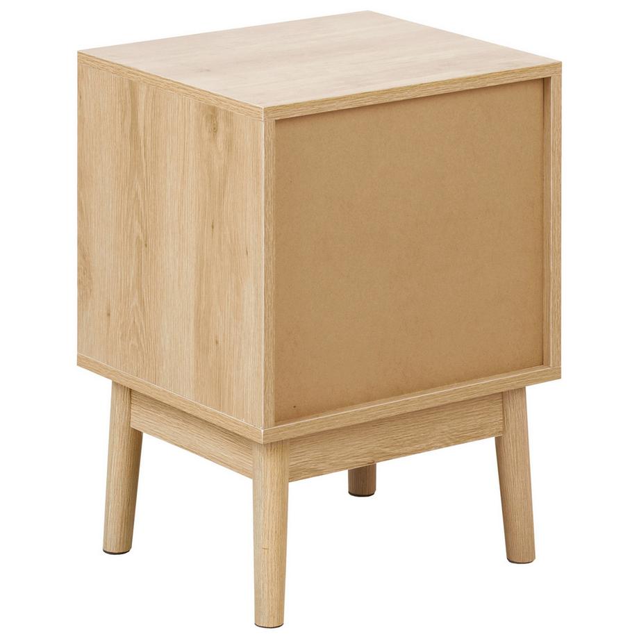 Beliani Table de nuit à 1 tiroir en MDF Scandinave LYNWOOD  