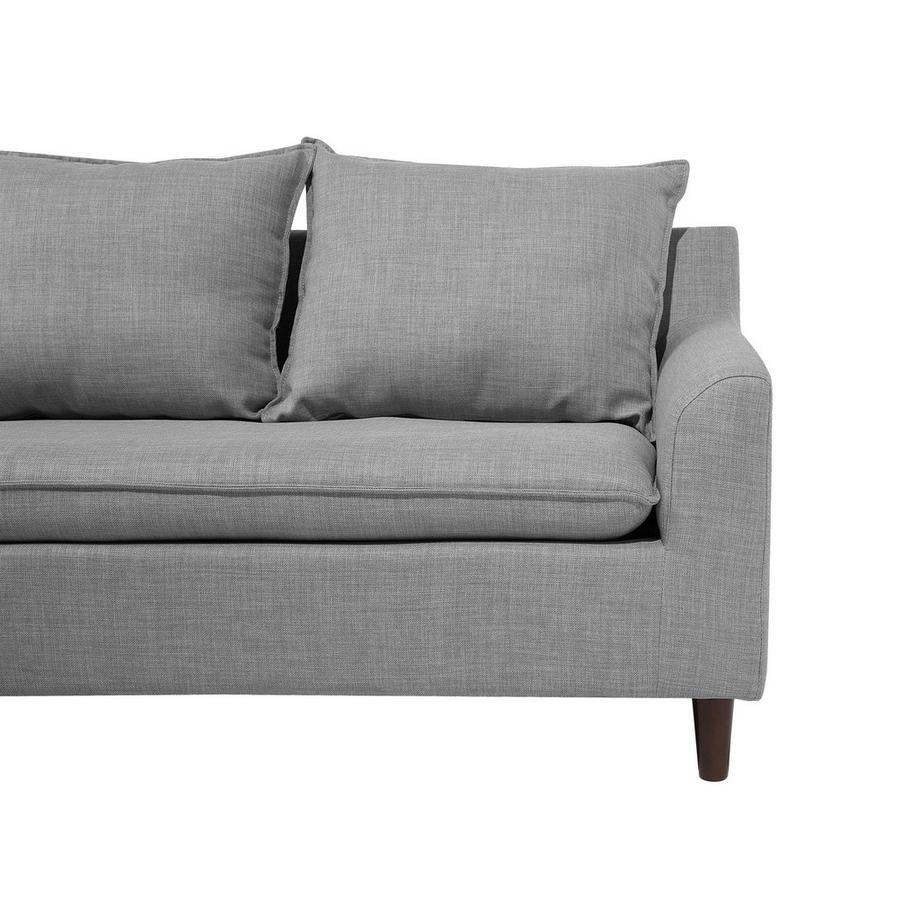 Beliani Canapé d\'angle en Tissu Scandinave ELVENES  