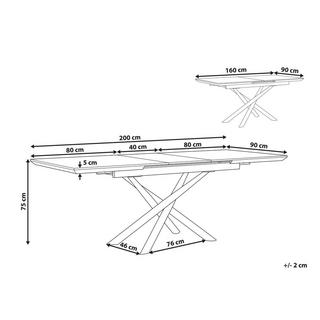 Beliani Table de repas en MDF Moderne MOIRA  