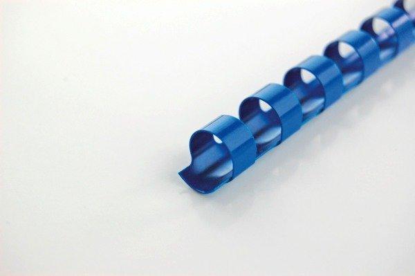 GBC  GBC Plastikbindrücken 10mm A4 4028235 blau, 21 Ringe 100 Stück 